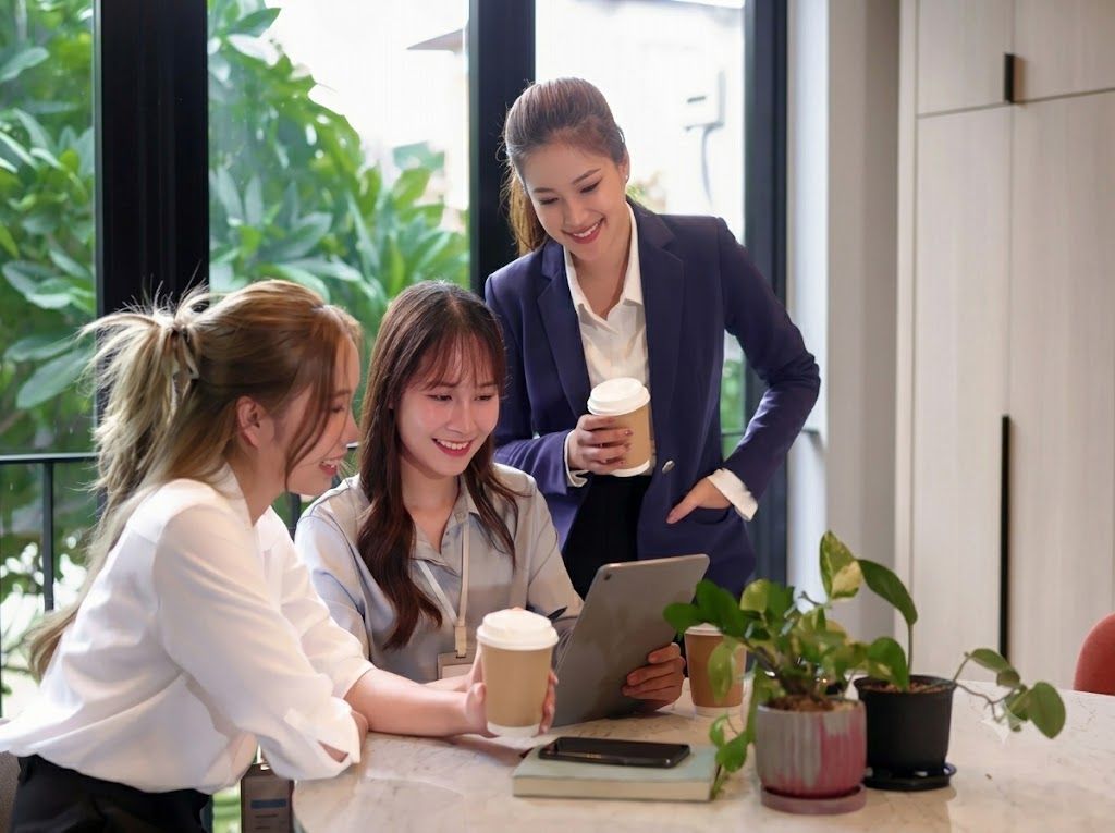 Women working together